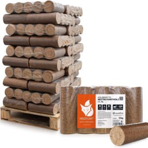 Heizfuxx Holzbriketts Hartholz Nestro XL 30 x 10 kg Palette