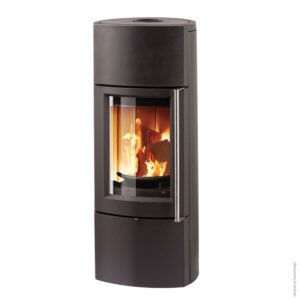Guss-Kaminofen Leda Delta plus (6kW) mit Speichereinlage und Ledatronic LT3 Wifi