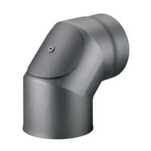 Ofenrohr-Bogen 90° mit Tür, doppelwandig mit Dämmung, System Möck Primus, 120 mm