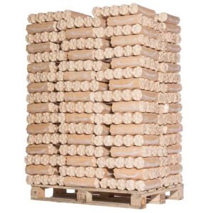 Holzbriketts – 100 % Nadelholz – Palette mit 960 kg